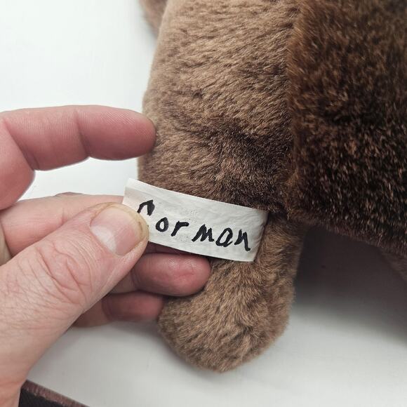 Beaver Hand Puppet Plush Stuffed Animal Brown Soft Toy Acrylic Polyester Kids - Picture 8 of 8